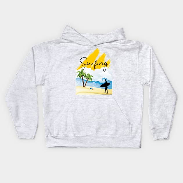 summertime Kids Hoodie by ART&LINES